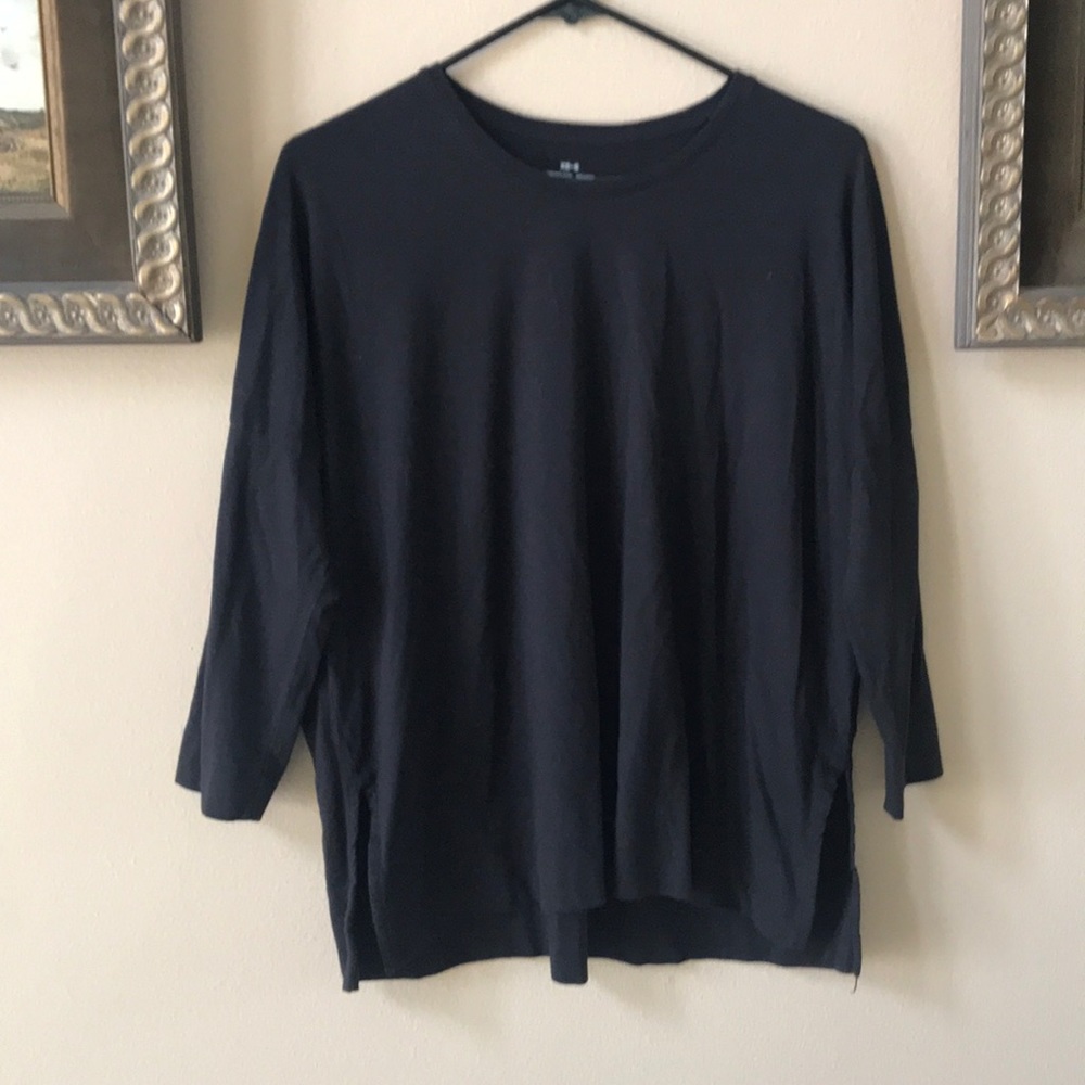 Muji Black Long-Sleeve Tee